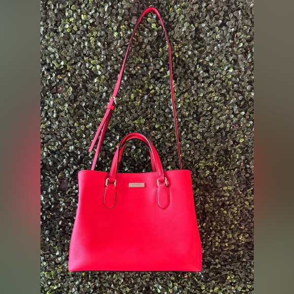 KATE SPADE SMALL SATCHEL HANDBAG W/ SHOULDER LENGTH STRAP - Picture 4 of 16